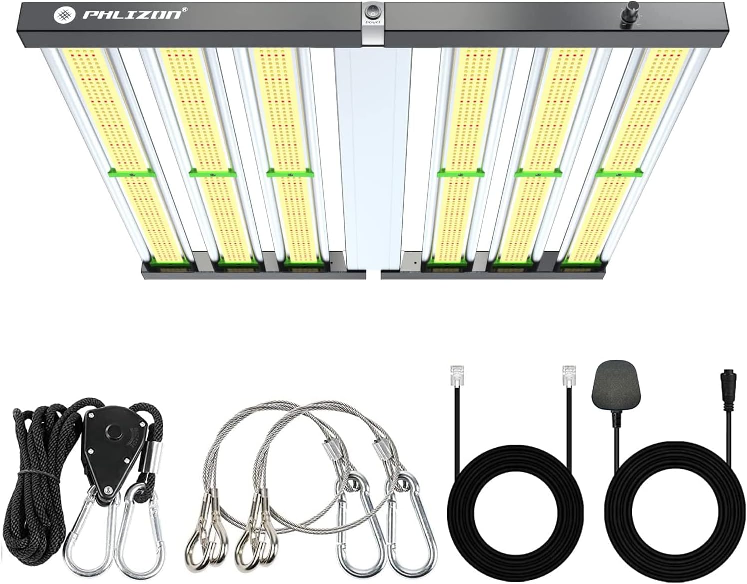 Phlizon FD4500 450W Plant Led Grow Light for Indoor Plants Daisy Chain Dimmable Grow Light with LM281B  Brand Driver Grow for 5x5ft Coverage Full Spectrum Growing Lamps