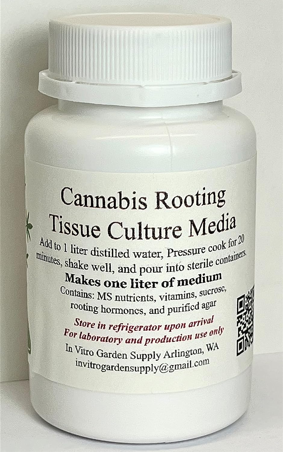 Cannabis Rooting Tissue Culture Media Pre Mixed Powder - Ready to Use
